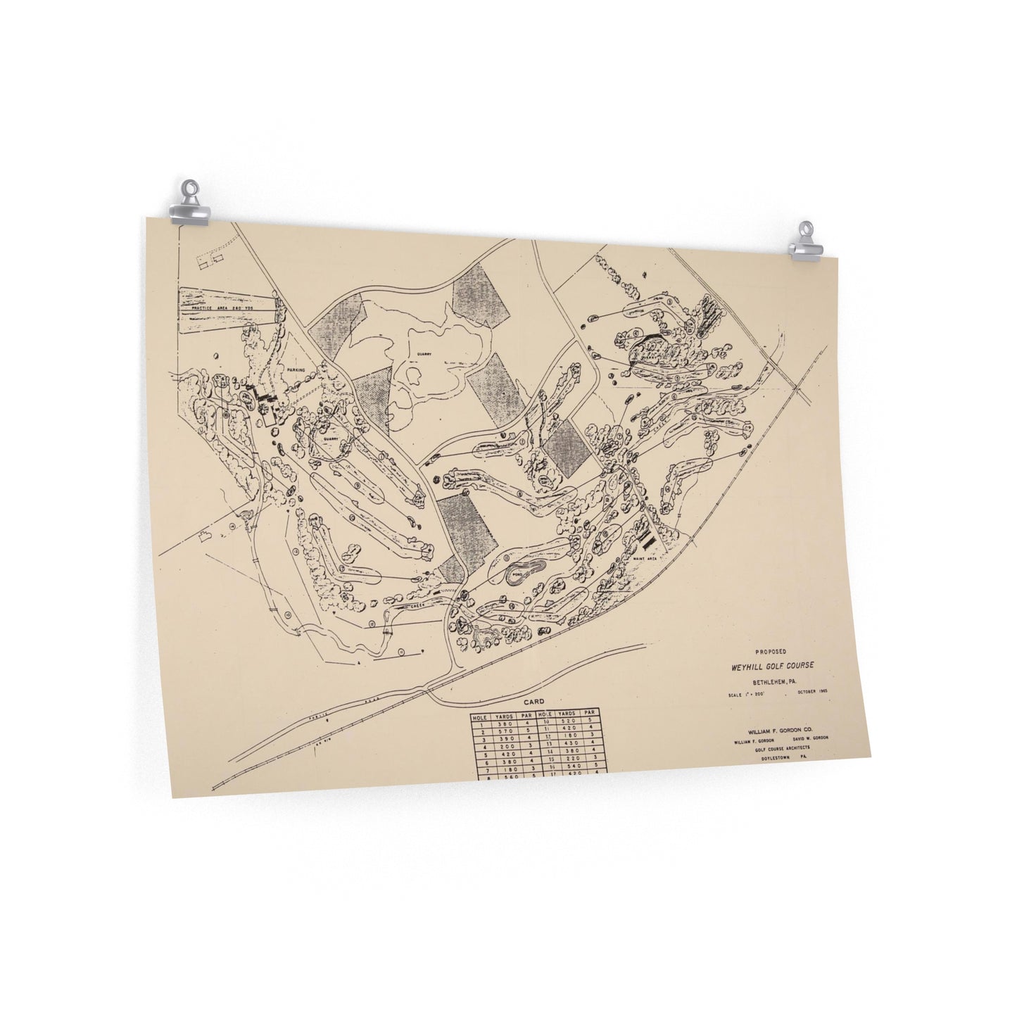Weyhill Golf Course Premium Matte Horizontal Poster