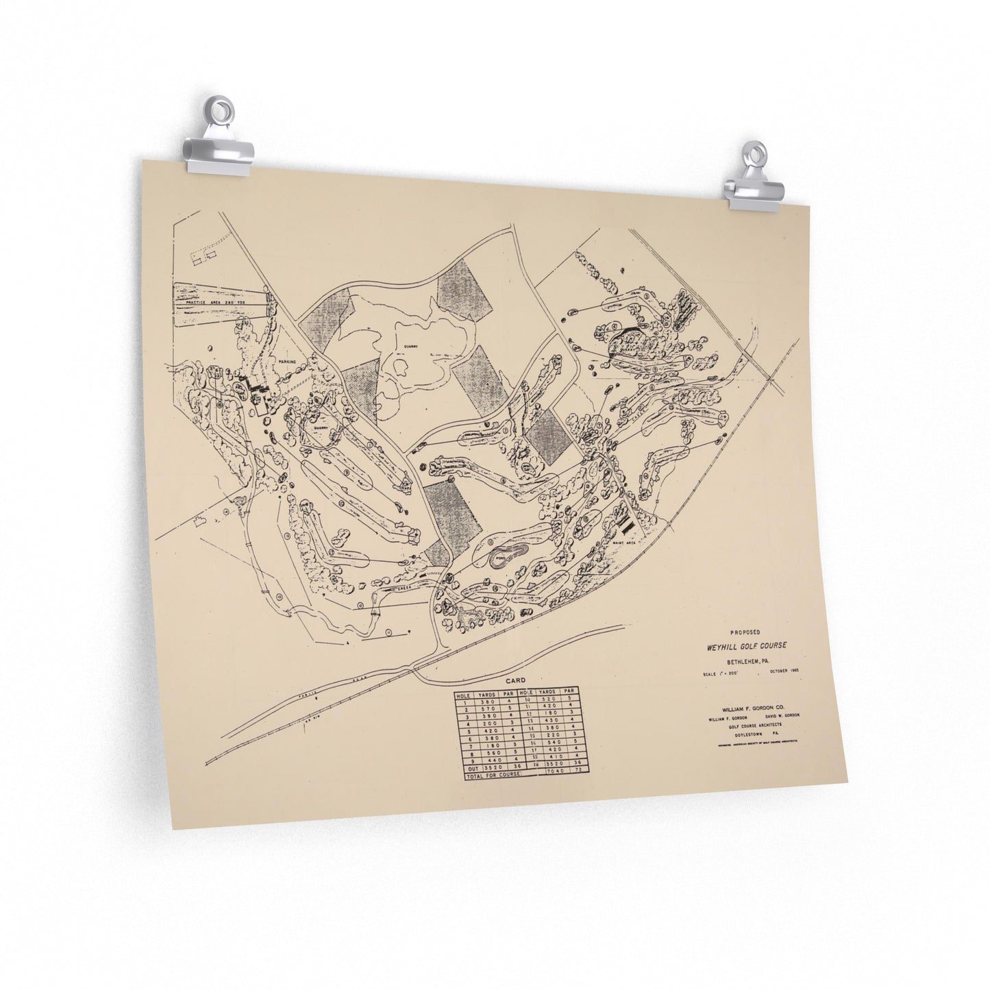 Weyhill Golf Course Premium Matte Horizontal Poster