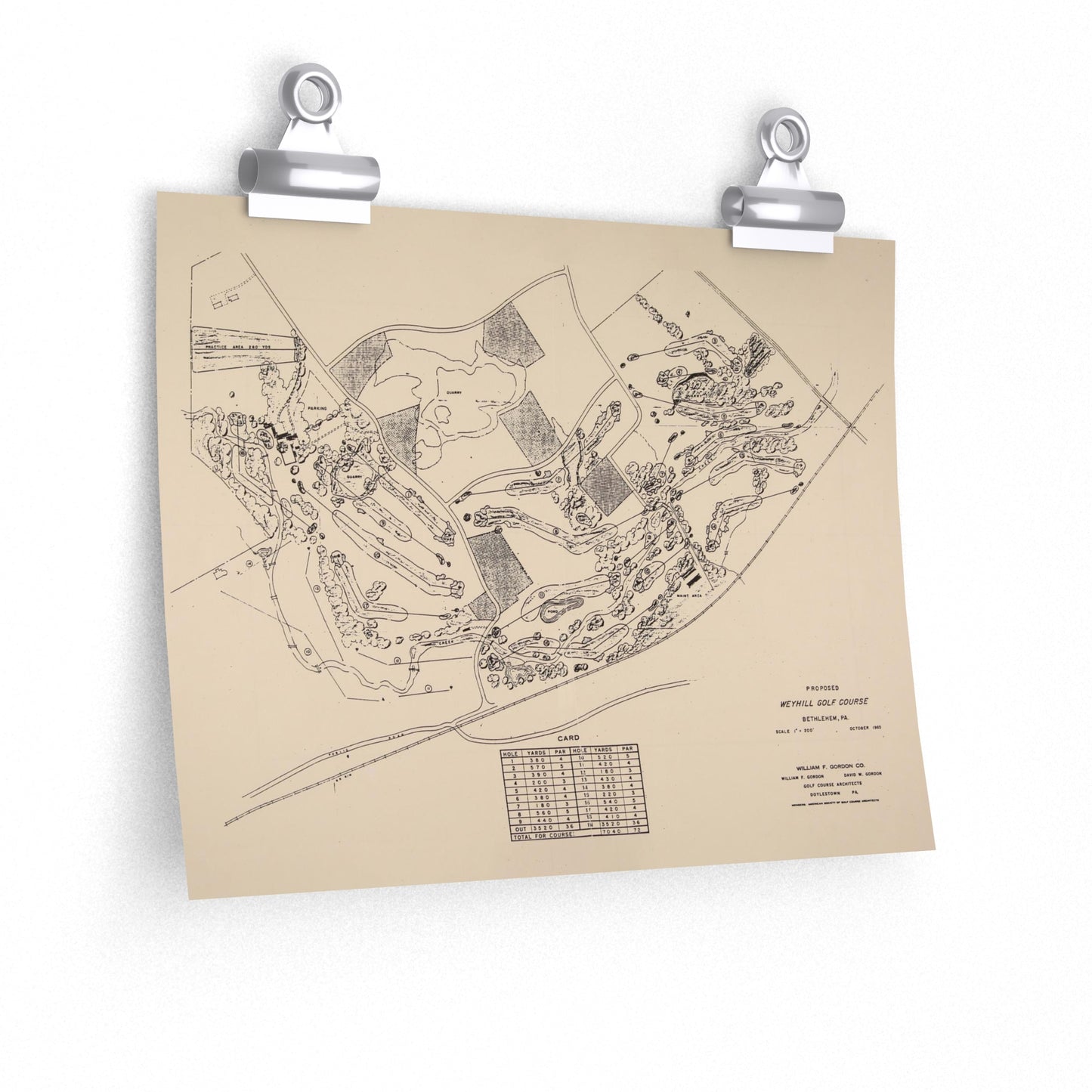 Weyhill Golf Course Premium Matte Horizontal Poster