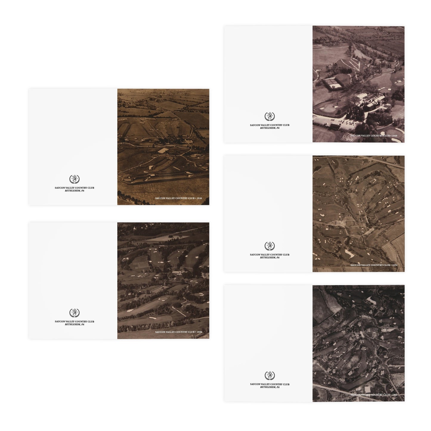 Aerial View Archives | Multi-Design Greeting Cards (5-Pack)