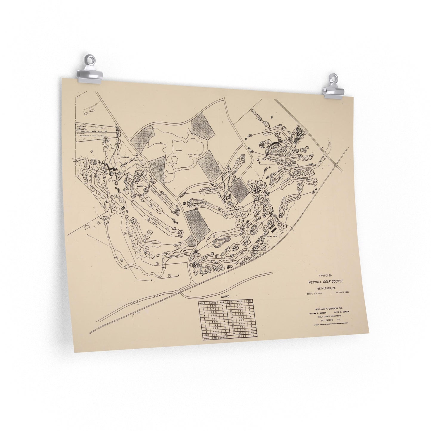 Weyhill Golf Course Premium Matte Horizontal Poster