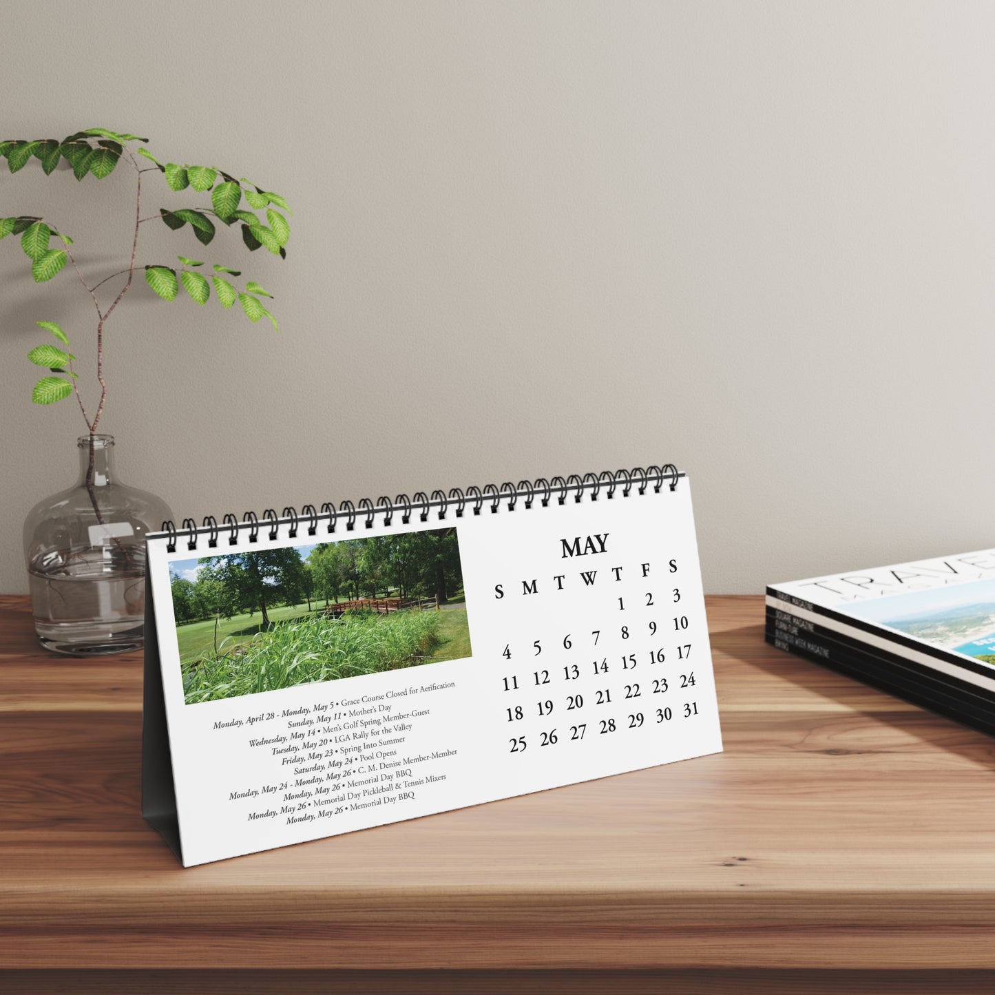 2025 Saucon Valley Country Club Desktop Calendar