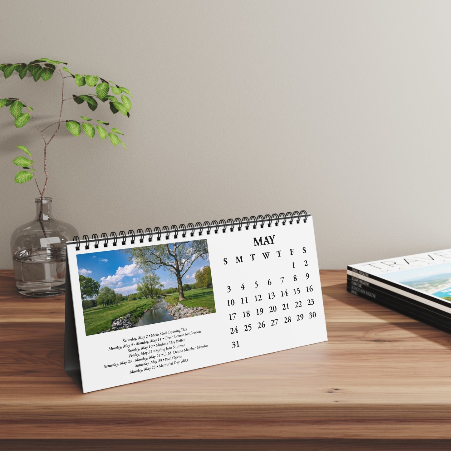 2026 Saucon Valley Country Club Desktop Calendar