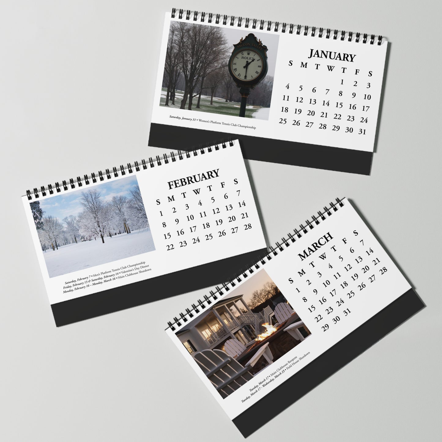 2026 Saucon Valley Country Club Desktop Calendar