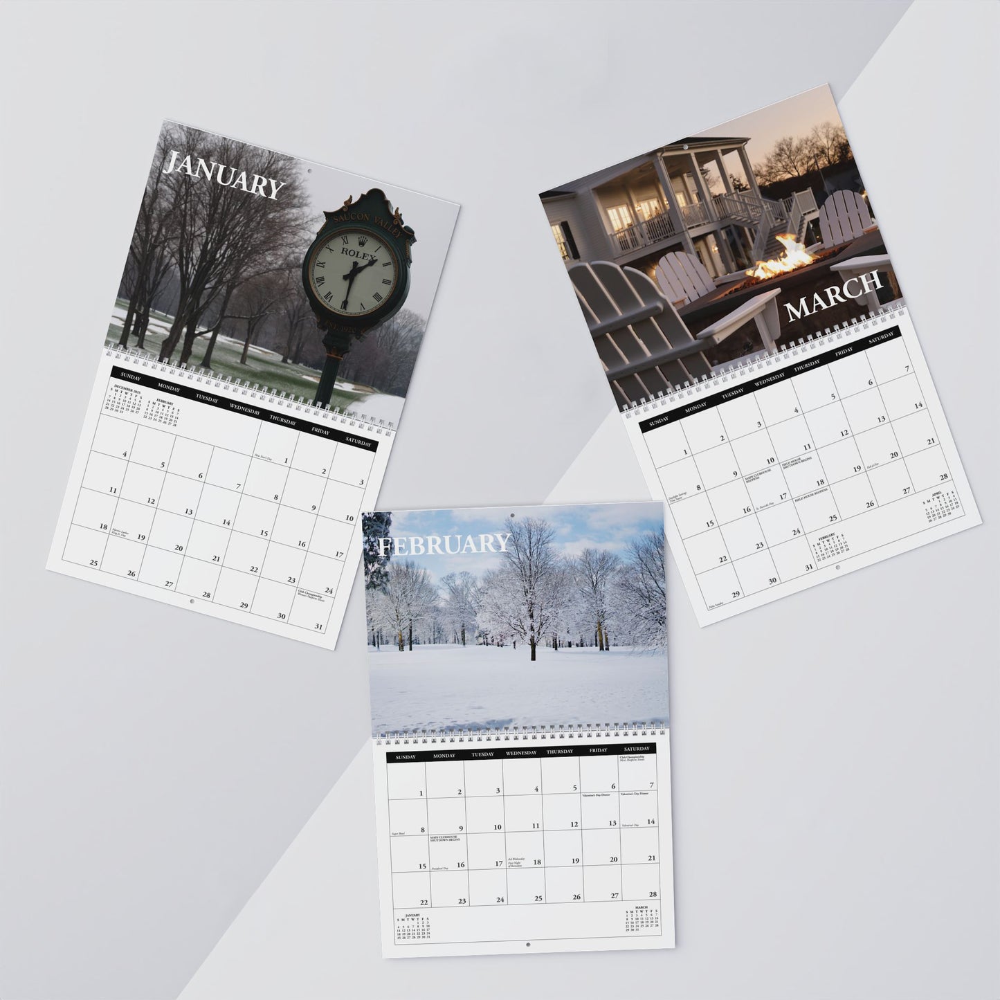 2026 Saucon Valley Country Club Wall Calendar