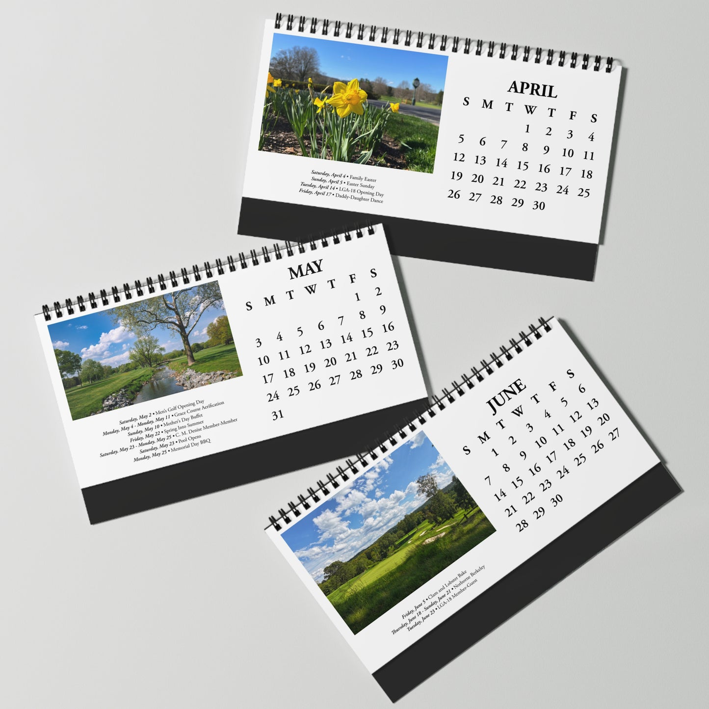 2026 Saucon Valley Country Club Desktop Calendar
