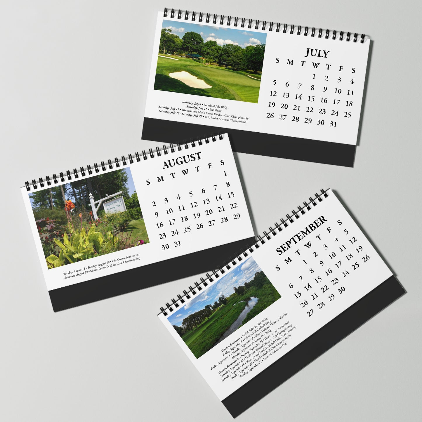 2026 Saucon Valley Country Club Desktop Calendar